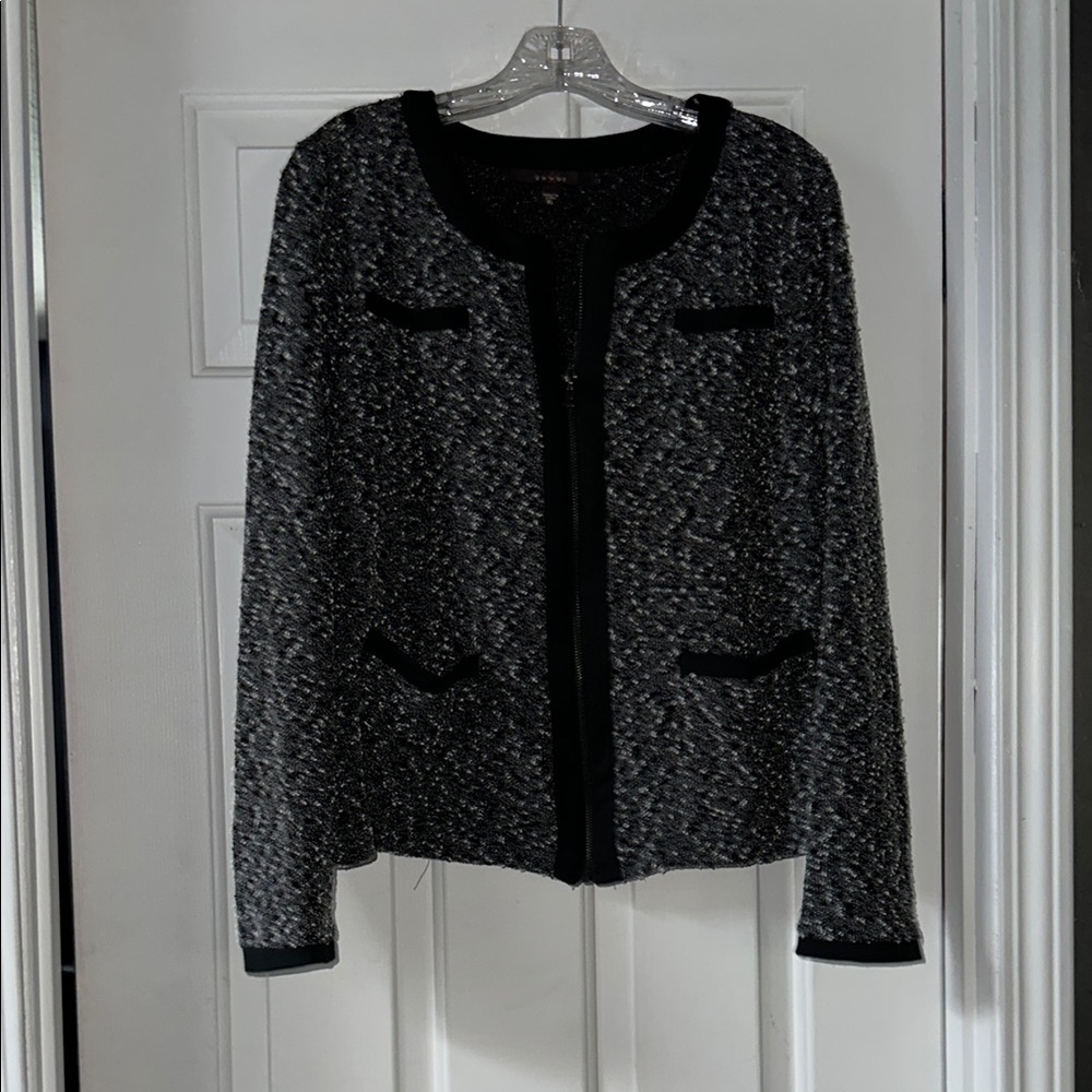 Elegant Black and Gray Women's Jacket